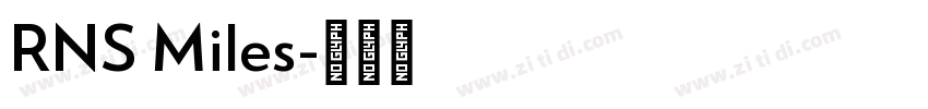 RNS Miles字体转换